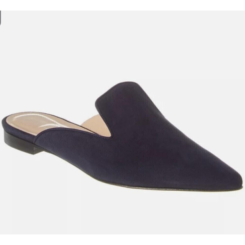 LAFAYETTE 148 NEW YORK Ombre Vento Pointed-Toe Suede Mules in Blue Size 37